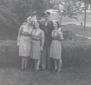 1944 Summer; Vivien, Isabelle, Frank, Edith